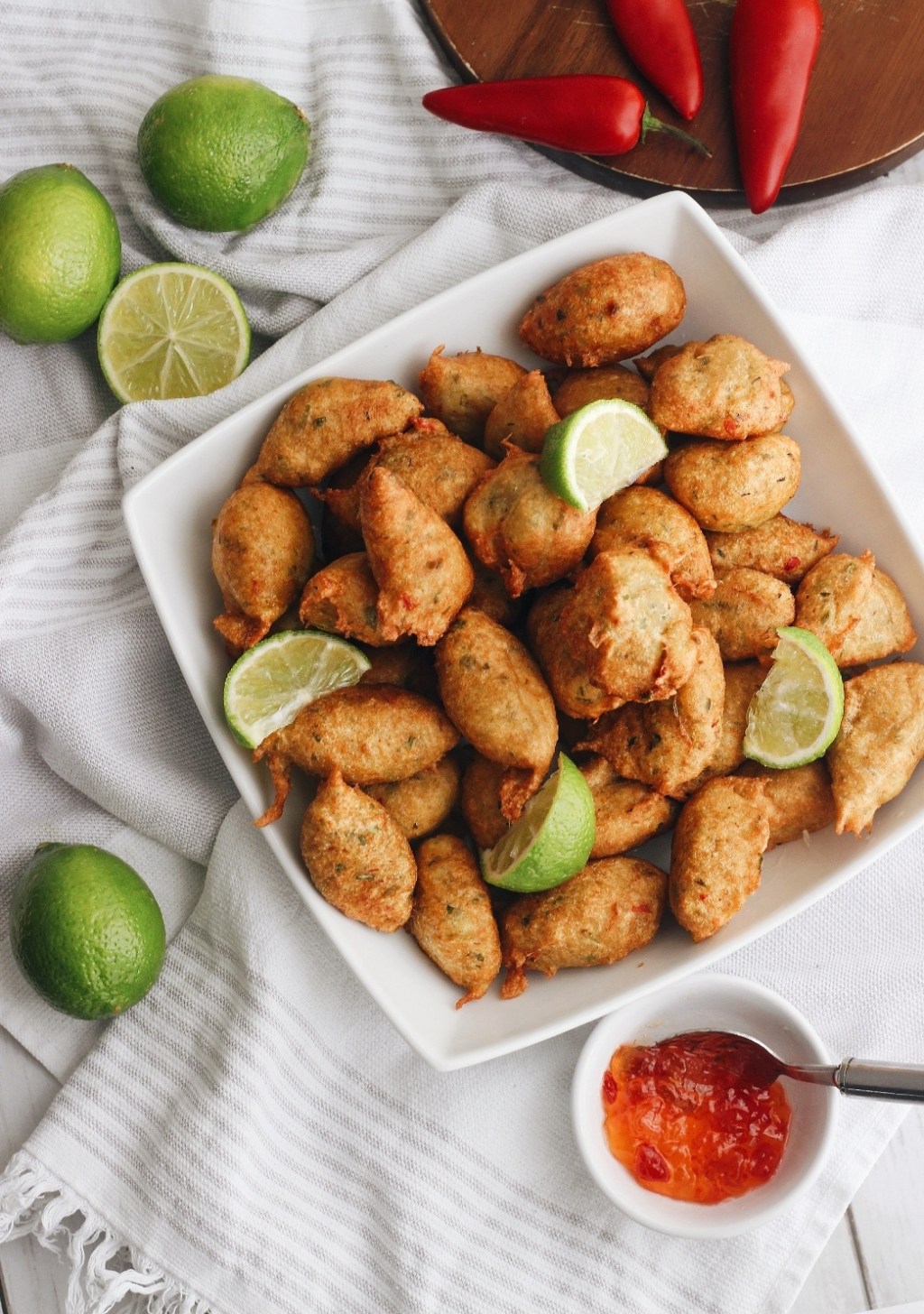 Accras de morue (salt fish fried balls) Recipe