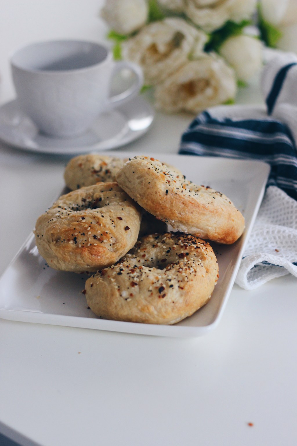 Homemade bagel recipe, using Everything Bagel&nbsp;seasoning